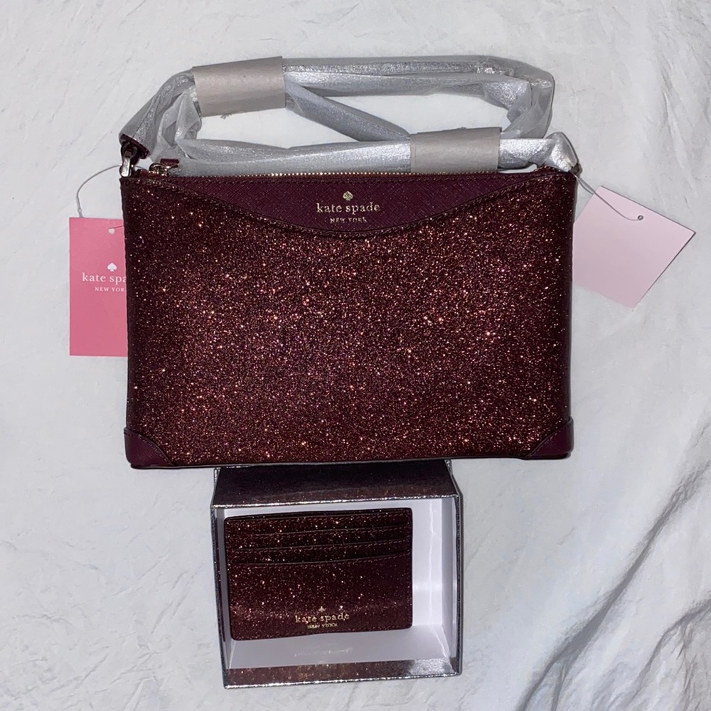 Glitter Crossbody and Cardholder